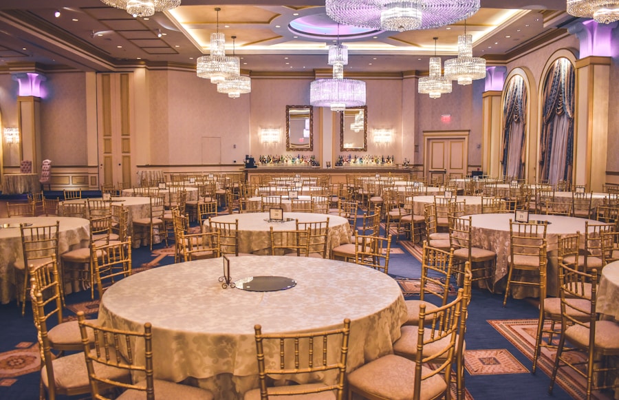 Wedding event setup